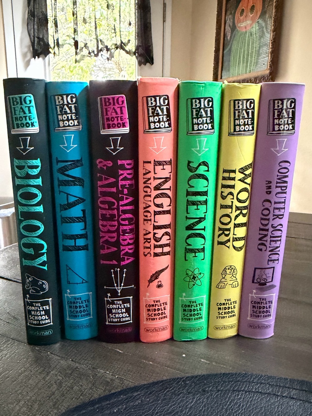 Big fat notebook complete middle school guide / high school guide 7 book bundle